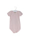 A Pink Short Sleeve Bodysuits from Petit Bateau in size 12-18M for girl. (Front View)