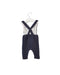 A Grey Long Overalls from Jacadi in size 3-6M for boy. (Back View)