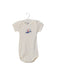 A White Bodysuits from Petit Bateau in size 6M for neutral. (Front View)