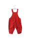 A Red Long Overalls from Seed in size 3-6M for boy. (Back View)