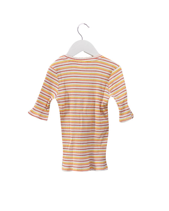 A Red Short Sleeve Tops from Seed in size 5T for girl. (Back View)