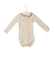 A Beige Bodysuits from Baby Boden in size 12-18M for girl. (Front View)