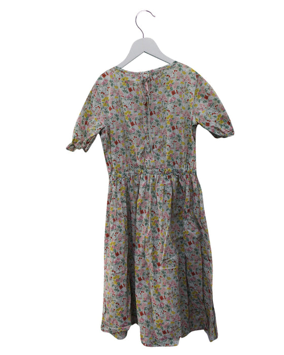 A Green Short Sleeve Dresses from Bonpoint in size 10Y for girl. (Back View)