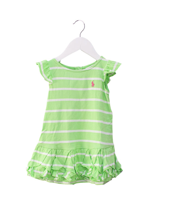 A Green Dress Sets from Ralph Lauren in size 6-12M for girl. (Front View)