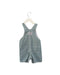 A Green Overall Shorts from Petit Bateau in size 6-12M for boy. (Back View)