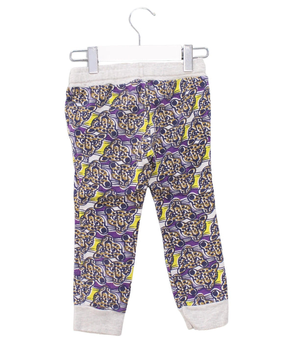 A Purple Sweatpants from Petit Bateau in size 3T for girl. (Back View)