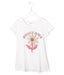 A White Short Sleeve T Shirts from Seed in size 10Y for girl. (Front View)