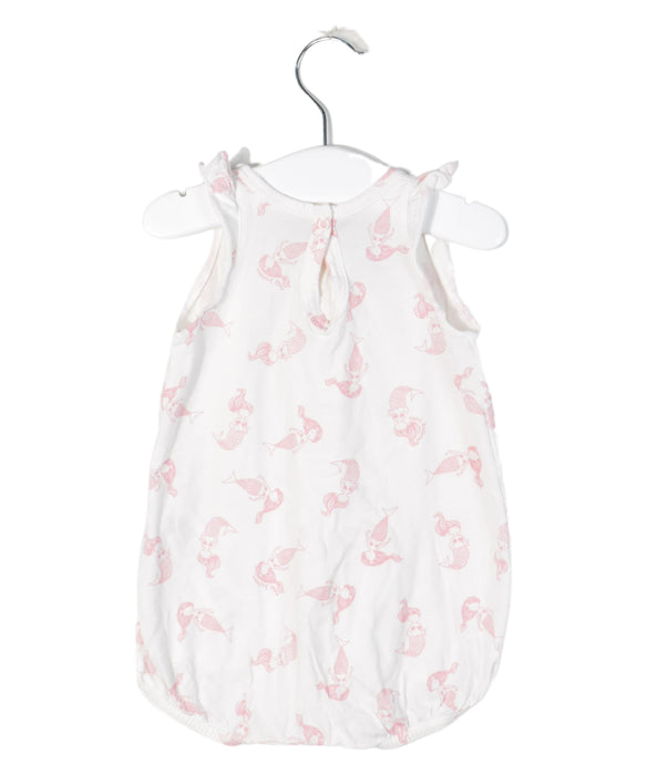 A White Long Sleeve Bodysuits from Petit Bateau in size 6-12M for girl. (Back View)