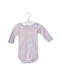 A Purple Long Sleeve Bodysuits from Petit Bateau in size 0-3M for neutral. (Front View)