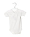 A White Short Sleeve Bodysuits from Petit Bateau in size 3-6M for neutral. (Front View)