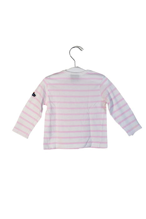A Pink Long Sleeve Tops from Saint James in size 3-6M for girl. (Back View)