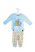A Blue Leggings Sets from Moschino in size 6-12M for boy. (Front View)