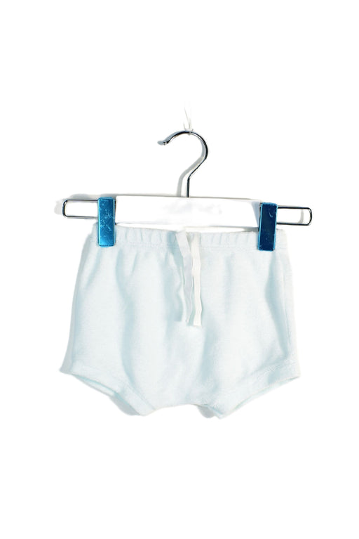 A Blue Shorts from Petit Bateau in size 0-3M for girl. (Front View)