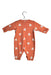 A Orange Long Sleeve Jumpsuits from Petit Bateau in size 0-3M for girl. (Back View)