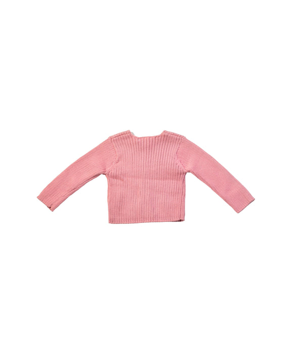 A Pink Cardigans from Bonpoint in size 3-6M for girl. (Back View)
