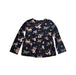 A Black Long Sleeve Tops from Bonpoint in size 6T for girl. (Front View)