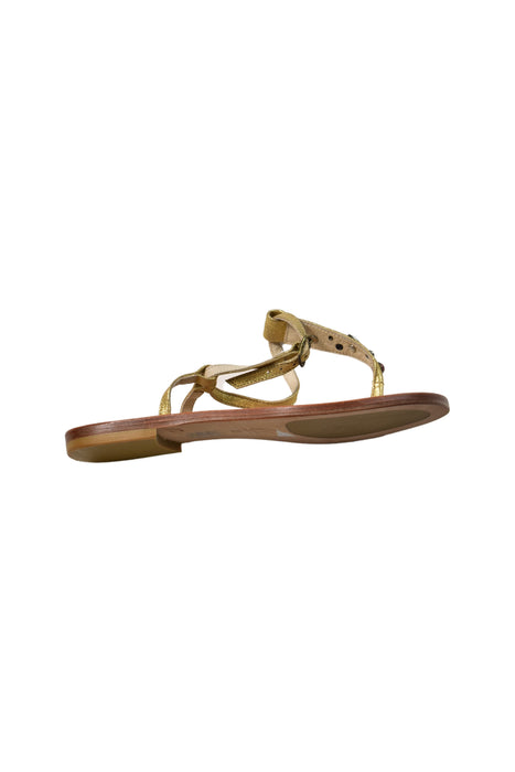 A  Sandals from Bonpoint in size 7Y for girl. (Back View)