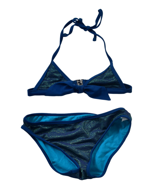 A Green Bikinis from Lison Paris in size 6T for girl. (Front View)