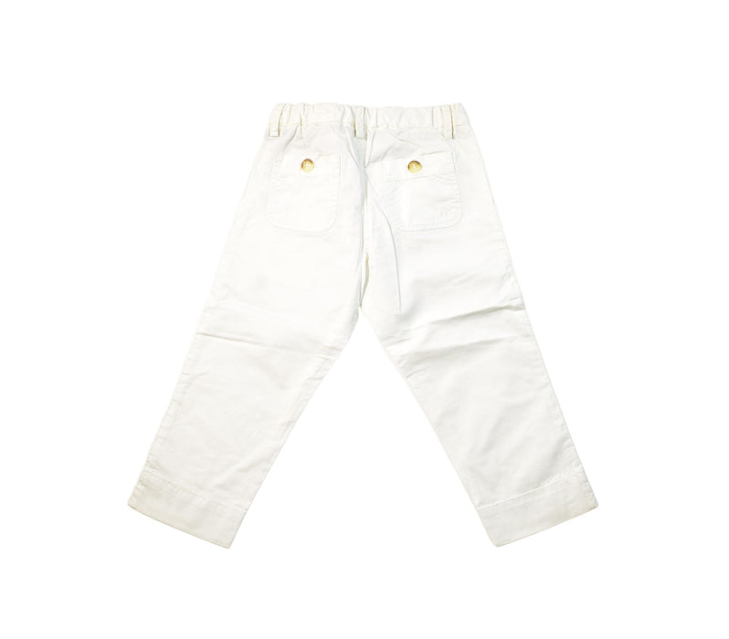 A White Casual Pants from Bonpoint in size 3T for boy. (Back View)