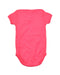A Pink Short Sleeve Bodysuits from Bonpoint in size 0-3M for girl. (Back View)