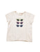 A Beige Short Sleeve Tops from Bonpoint in size 3-6M for girl. (Front View)