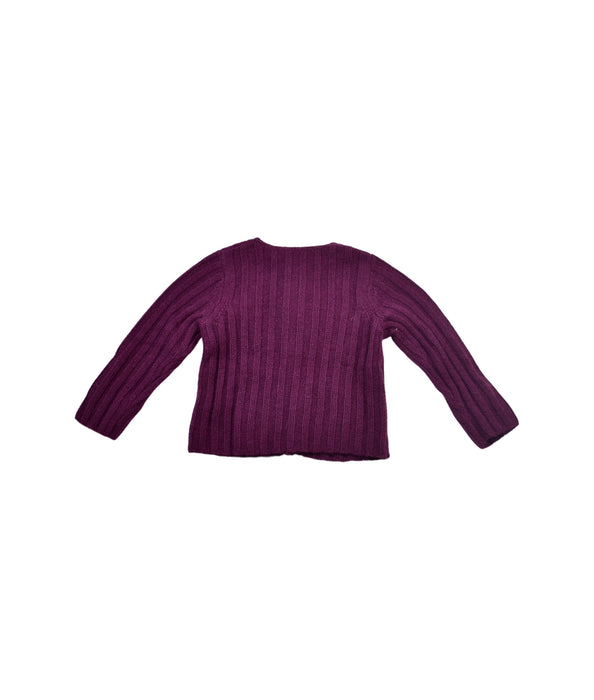 A Burgundy Cardigans from Bonpoint in size 6-12M for girl. (Back View)