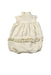 A White Sleeveless Rompers from Ralph Lauren in size 6-12M for girl. (Back View)