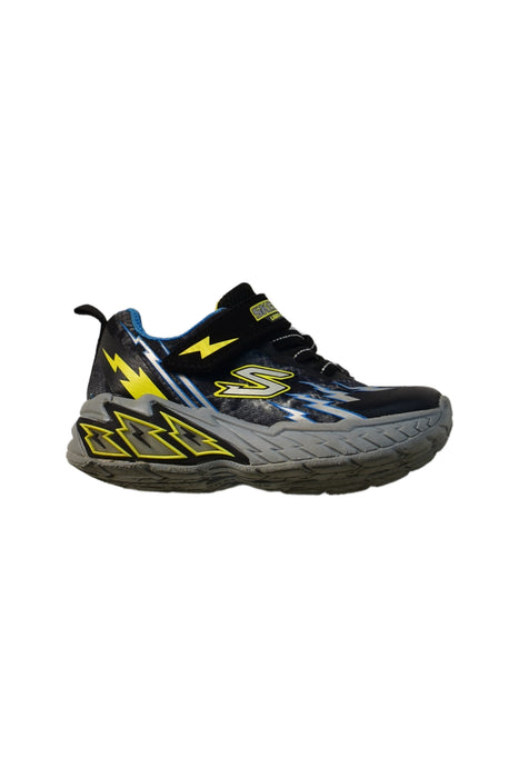 A Black Sneakers from Skechers in size 18-24M for boy. (Front View)