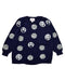 A Navy Long Sleeve Tops from Seed in size 2T for girl. (Front View)