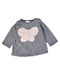 A Black Long Sleeve Tops from Seed in size 0-3M for girl. (Front View)