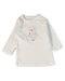 A White Long Sleeve Tops from Seed in size Newborn for neutral. (Front View)