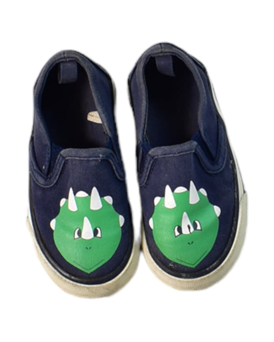 A Blue Slip Ons from Seed in size 18-24M for boy. (Back View)