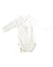 A White Long Sleeve Bodysuits from Petit Bateau in size 0-3M for neutral. (Front View)
