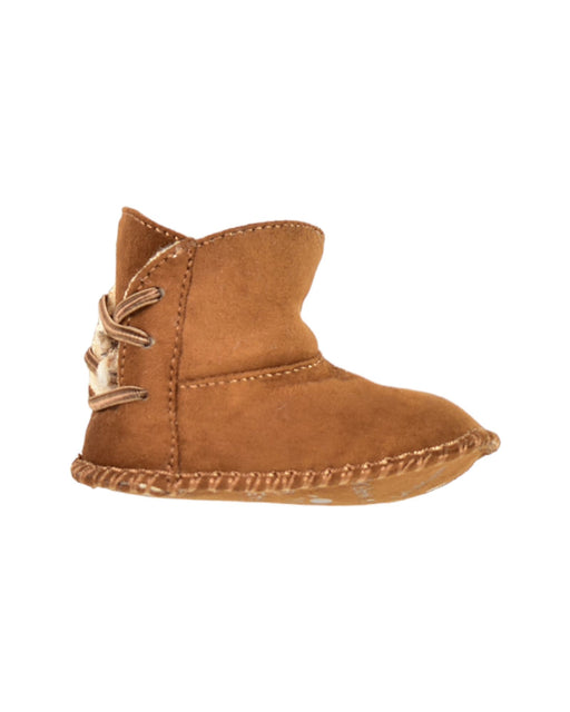 A Brown Winter Boots from Bearpaw in size 12-18M for neutral. (Front View)
