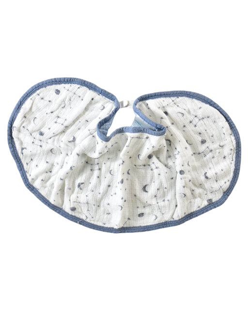 A White Bibs from Aden & Anais in size O/S for neutral. (Front View)