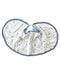 A White Bibs from Aden & Anais in size O/S for neutral. (Front View)