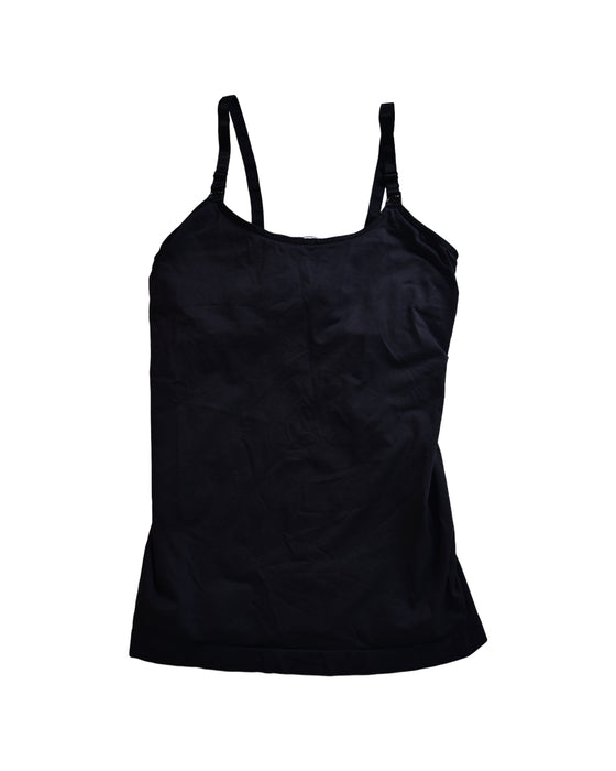 A Black Sleeveless Tops from Bravado in size L for maternity. (Front View)