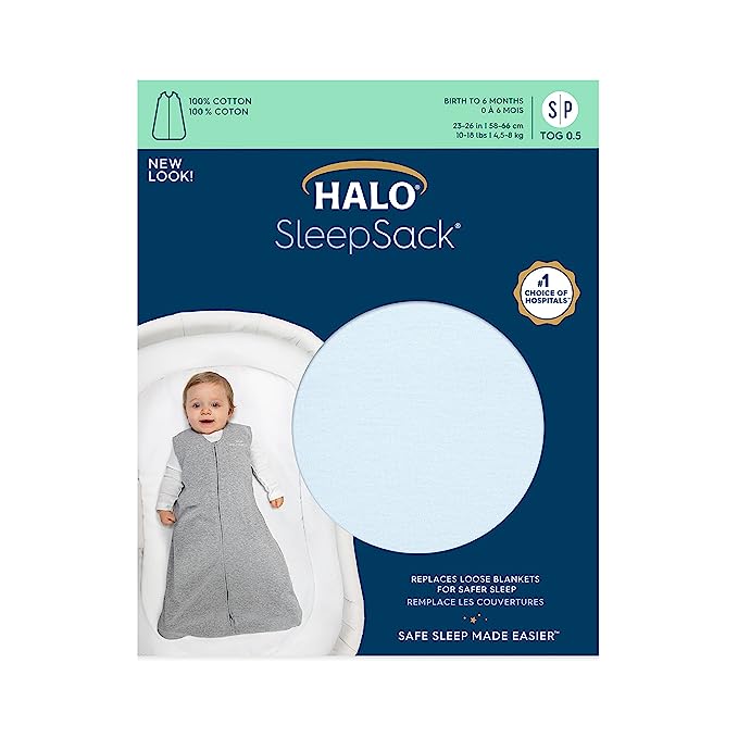 A Blue Sleepsacs from HALO in size 12-18M for boy. 