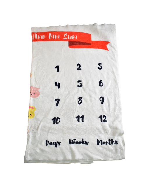 A White Blankets from The Wee Bean in size O/S for neutral. (Front View)