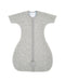 A Grey Sleepsacs from Aden & Anais in size 0-3M for neutral. (Front View)