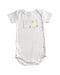 A White Short Sleeve Bodysuits from Petit Bateau in size 0-3M for neutral. (Front View)