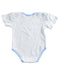A Blue Short Sleeve Bodysuits from Shears in size 3-6M for boy. (Back View)