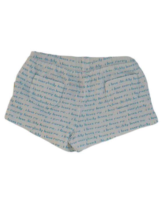 A White Shorts from Spring in size 0-3M for neutral. (Back View)