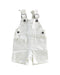 A White Overall Shorts from Bonpoint in size 3-6M for boy. (Front View)
