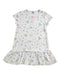 A White Short Sleeve Dresses from Petit Bateau in size 6T for girl. (Front View)
