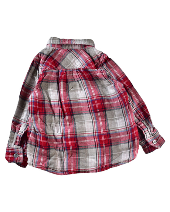 A Red Shirts from Petit Bateau in size 3T for boy. (Back View)