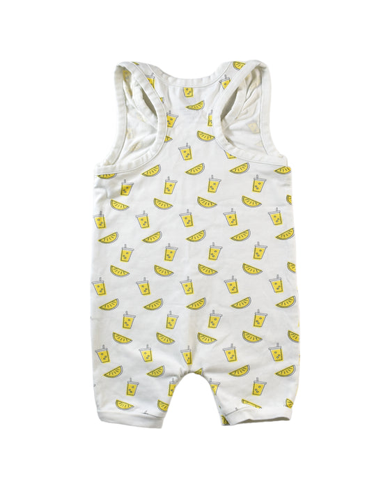 A White Rompers from Monica + Andy in size 3-6M for neutral. (Back View)