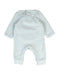 A Blue Long Sleeve Jumpsuits from Retykle in size Newborn for boy. (Back View)