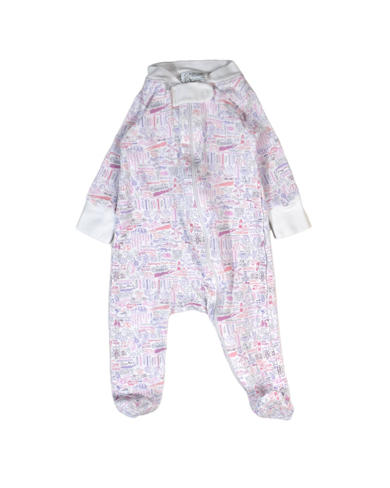 A White Onesies from Joy Street in size 0-3M for girl. (Front View)