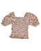 A Brown Short Sleeve Tops from Seed in size 2T for girl. (Back View)